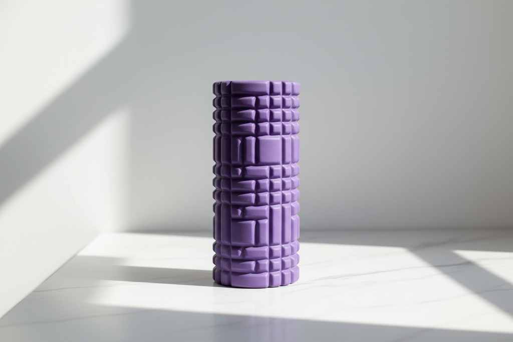 Purple foam roller product shot